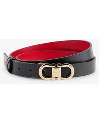 Ferragamo - Gancio Logo-buckle Leather Belt - Lyst