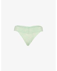 Hanky Panky - Signature Floral-print Lace Thong - Lyst