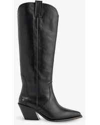 Anine Bing - Tania Leather Knee-high Heeled Boots - Lyst