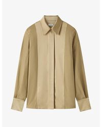 JOSEPH - Childs Panelled Relaxed-Fit Silk Blouse - Lyst