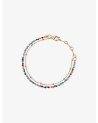 Astley Clarke - Fine Biography Multi 18Ct- Plated Sterling- And Gemstone Bracelet - Lyst