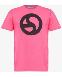 Acne Studios - Everest Graphic-print Cotton-blend T-shirt - Lyst