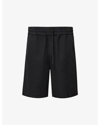AllSaints - Hanbury Drawstring-Waist Cotton And Linen Shorts - Lyst