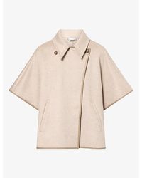 Max Mara - Long Cropped Cashmere Cape - Lyst