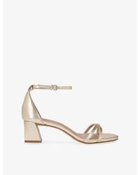 Steve Madden - Rae Leather Heeled Sandals - Lyst