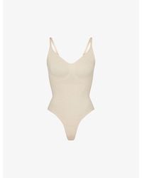 Skims - Seamless Sculpt Fitted Stretch-Woven Body - Lyst