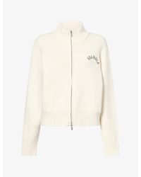ADANOLA - Sport Zip-Up Funnel-Neck Knit Sweatshirt - Lyst