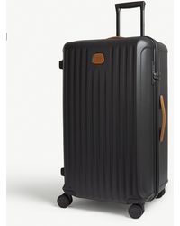 Bric's Black Matt Stripe Capri Hard Case Carry On Suitcase