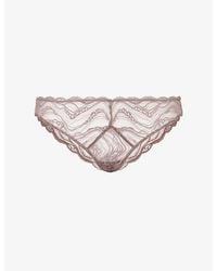 Calvin Klein - Sensual Stretch Lace Bikini Briefs - Lyst