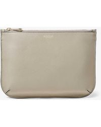 Aspinal of London - Ella Large Smooth-leather Pouch - Lyst