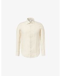 Eleventy - Long-Sleeve Dandy Linen Shirt - Lyst