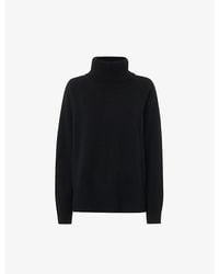 Whistles - Turtleneck Relaxed-Fit Cashmere Jumper - Lyst