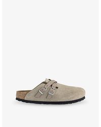 Birkenstock - Blair Suede Clogs - Lyst