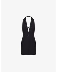 16Arlington - Alba Open-Back Crepe Mini Dress - Lyst