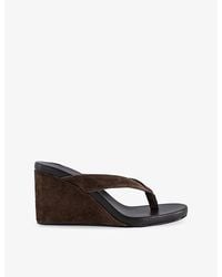 Tony Bianco - Avanti Suede Heeled Wedges - Lyst