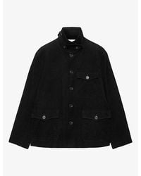 AllSaints - Eden Button-Down Cotton-Cord Jacket - Lyst
