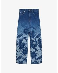Loewe - X Paula's Ibiza Graphic Barrel-Leg High-Rise Denim Jeans - Lyst