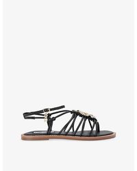 Steve Madden - La Charmer Faux-Leather Sandals - Lyst