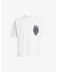 AllSaints - Howl Graphic-print Organic-cotton T-shirt - Lyst