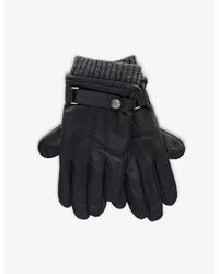 Dents - Touch Leather And Wool-Blend Touchscreen Gloves - Lyst
