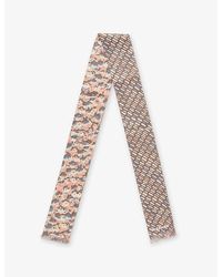 Marni - Printed Slim Silk Scarf - Lyst
