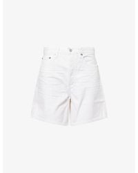 Agolde - Dame Wide-Leg Denim Shorts - Lyst