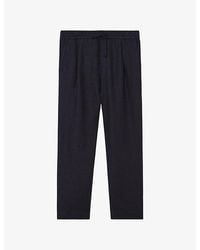Reiss - Barges Drawstring-Waist Linen Trousers - Lyst