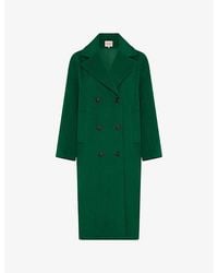 OMNES - Tina Double-Breasted Woven Coat - Lyst