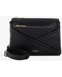 Dune - Dalliance Brand-typography Faux-leather Cross-body Bag - Lyst