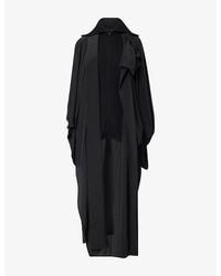 Yohji Yamamoto - Knit Combo Kimono Coat - Lyst