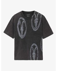 AllSaints - Rammy Logo-Print Oversized Cotton T-Shirt Xxl - Lyst