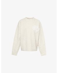 The Couture Club - Monogram Emblem Round-Neck Knitted Jumper - Lyst