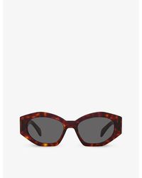 Celine - Cl40238u Oval-frame Acetate Sunglasses - Lyst