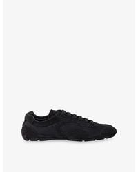 Prada - Montecarlo Re-Edition 2005 Suede And Mesh Trainers - Lyst