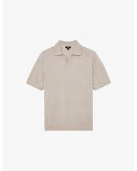 Reiss - Duchie Short-Sleeved Wool Polo Shirt - Lyst