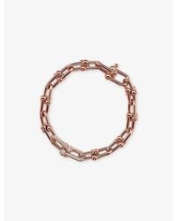 Tiffany & Co. - Tiffany Hardwear Medium Link 18Ct Rose- And 1.39Ct Diamond Bracelet - Lyst