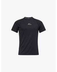 Nike - Pro Logo-Print Woven T-Shirt - Lyst