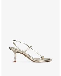 Steve Madden - Locke Faux-Leather Heeled Sandals - Lyst