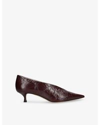 Le Monde Beryl - Babouche 35 Leather Kitten-Heel Courts - Lyst