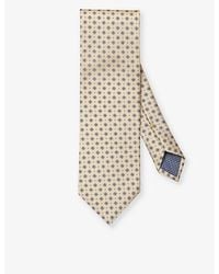 Eton - Floral-print Silk Tie - Lyst
