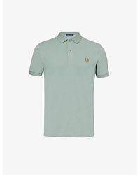 Fred Perry - Logo-embroidered Cotton-piqué Polo Shirt - Lyst