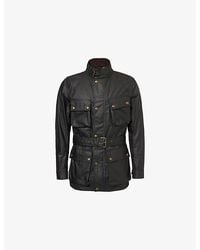 Belstaff - Trialmaster Belted Four-Buttoned-Pockets Regular-Fit Waxed-Cotton Jacket - Lyst