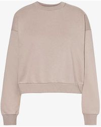 Beyond Yoga - On The Go Relaxed-fit Cotton-blend Sweatshirt - Lyst