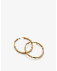 Monica Vinader - Mv Siren Muse Medium 18Ct Vermeil Hoop Earrings - Lyst