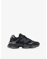 New Balance - 9060 Suede And Mesh Trainers - Lyst