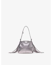 Maje - Miss M Micro Leather Shoulder Bag - Lyst
