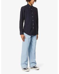 Polo Ralph Lauren - Long-sleeved Garment-dyed Custom-fit Cotton Oxford Shirt - Lyst