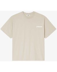 Sandro - Logo-patch Short-sleeves Cotton-jersey T-shirt - Lyst