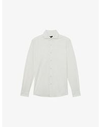 Reiss - Davaro Regular-Fit Modal-Blend Shirt - Lyst