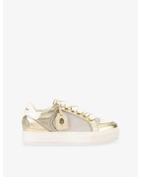 Kurt Geiger - Southbank Tag Suede And Mesh Trainers - Lyst